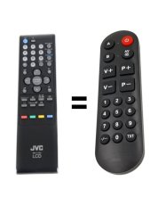 JVC RM-C1223 náhradní dálkový ovladač pro seniory