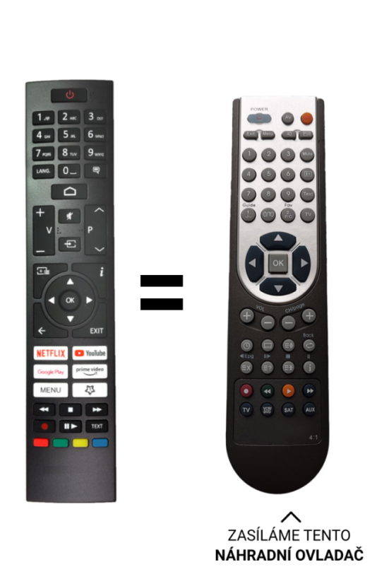 JVC RM-C3607 Náhradné diaľkové ovládanie iného vzhľadu