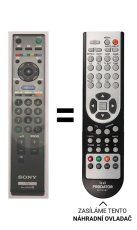 Sony KDL-32U3000 Náhradné diaľkové ovládanie iného vzhľadu