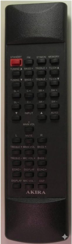 AKIRA M-98 replacement remote control with the same description