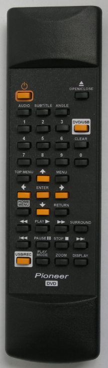 Ersatzfernbedienung für PIONEER DV-120 / DV-410 mit identischer Beschriftung