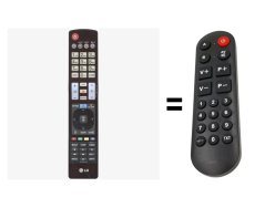 LG AKB73615303, AKB74115504 náhradní dálkový ovladač pro seniory