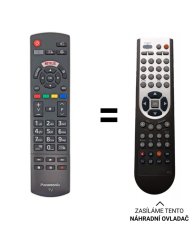 Panasonic TX-24GS350E náhradní dálkový ovladač jiného vzhledu