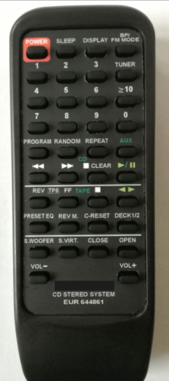 Panasonic RX-ED707 náhradní dálkový ovladač (nahrazuje EUR644861)