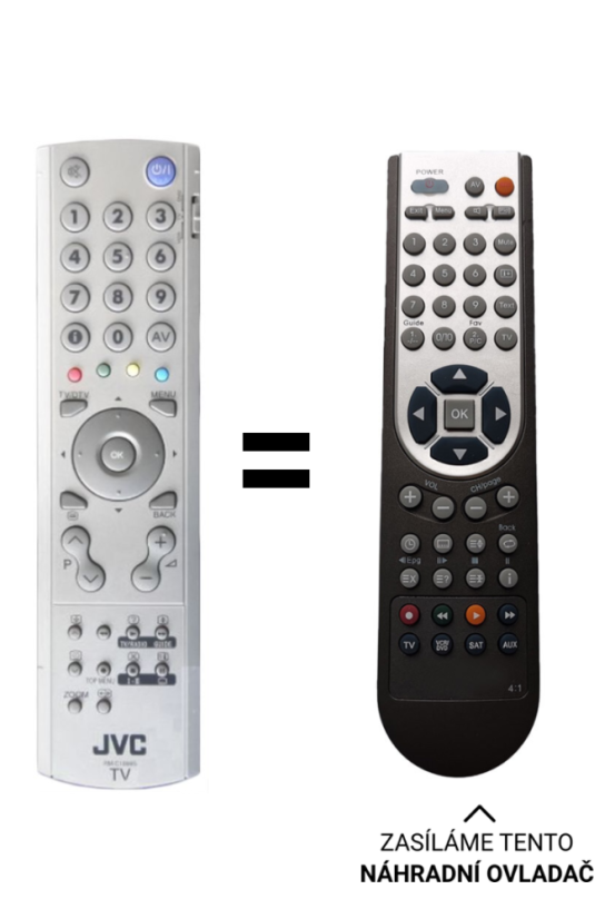 JVC RM-C1805 Náhradné diaľkové ovládanie iného vzhľadu