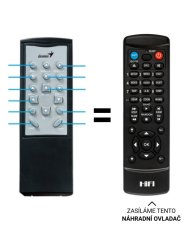 Genius SW-HF 5.1 4800 VER II replacement remote control of a different appearance.