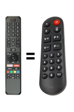 Finlux TV32FFF5670 náhradný diaľkový ovládač pre seniorov