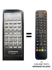 Pioneer CU-MJ001 náhradný diaľkový ovládač iného vzhľadu.