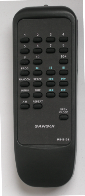SANSUI RS-S138 CD210 Ersatzfernbedienung mit identischer Beschriftung