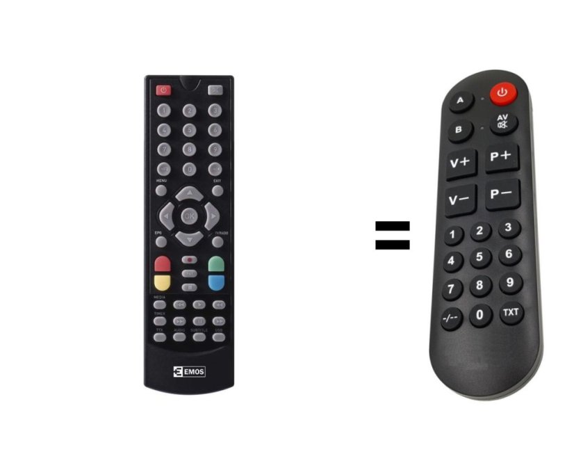 Emos EM180HD náhradný diaľkový ovládač pre seniorov