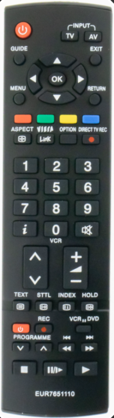 Panasonic N2QAYB000116 náhradní dálkový ovladač stejného vzhledu