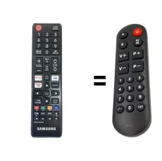 Samsung QE43Q67T náhradní dálkový ovladač pro seniory.