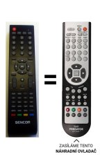 Sencor SLT1630DVBT náhradní dálkový ovladač jiného vzhledu