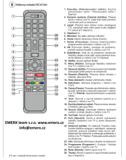 Hitachi  70F501HAQ6351 originální dálkový ovladač