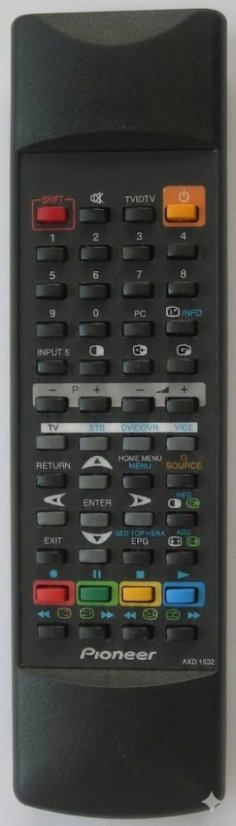 Zamiennik pilota PIONEER AXD1532, AXD1495 z identycznymi oznaczeniami
