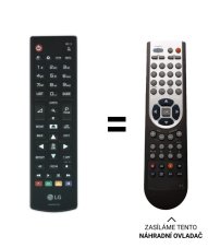 LG AKB75095335 náhradní dálkový ovladač jiného vzhledu