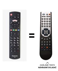 Panasonic 30100898 náhradní dálkový ovladač jiného vzhledu