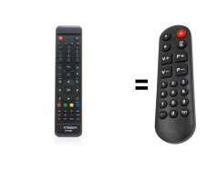 Octagon SF8008 náhradný diaľkový ovládač pre seniorov s možností ovladání TV