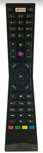 JVC LT-55VU72J náhradný diaľkový ovládač rovnakého vzhľadu