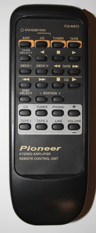 Pioneer A605R replacement remote control with the same description