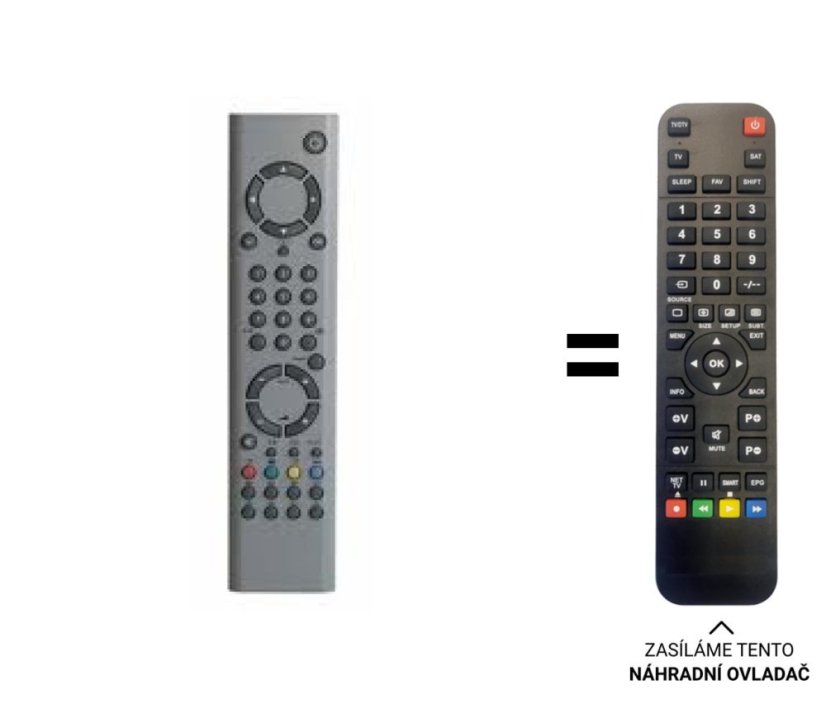 Technika, Vestel Orava RC1546  náhradný diaľkový ovládač iného vzhľadu.
