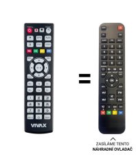 Vivax LED TV-32LE130T2, LED TV-32LE131T2, LED TV-32LE130T2S2, LED TV-32LE131T2S2 náhradní dálkový ovladač jiného vzhledu