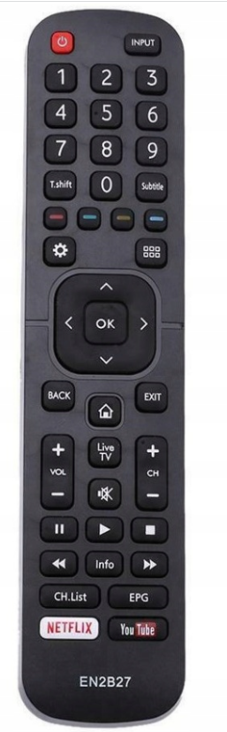 Hisense EN2B27 replacement remote control with the same appearance
