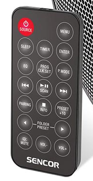 Sencor SPT 6500, SPT6500 Originálne diaľkové ovládanie