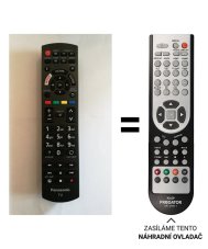 Panasonic TX-65EX603E náhradní dálkový ovladač jiného vzhledu