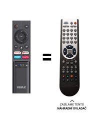 Vivax 43Q10C náhradní dálkový ovladač bez mikrofonu.