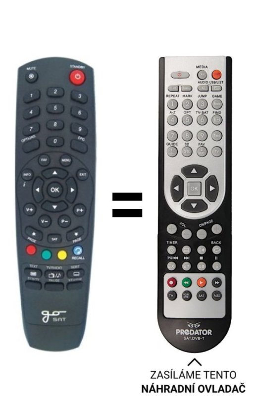 GOSAT GS7020HDI Replacement Remote Control