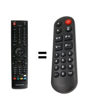 Amiko HD8250+ náhradní dálkový ovladač pro seniory