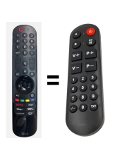 LG MR24GN replacement remote control for seniors