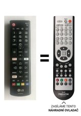 LG 55UM7050 náhradní dálkový ovladač jiného vzhledu