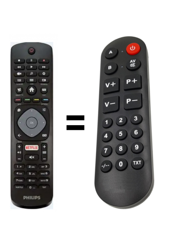 Philips 398GR08BEPHN0025JH , 996598002030 náhradný diaľkový ovládač pre seniorov