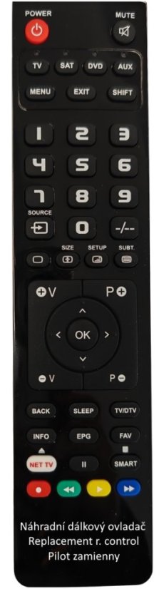 JVC LT-40VRF345I, RM-C3619 replacement remote control of a different appearance