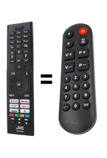 JVC RM-C3604 náhradní dálkový ovladač pro seniory