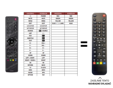 TCL L32E3110C náhradní dálkový ovladač jiného vzhledu