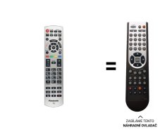 Panasonic N2QAYB001253 náhradní dálkový ovladač jiného vzhledu