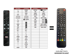 TCL 55DB600 náhradní dálkový ovladač jiného vzhledu