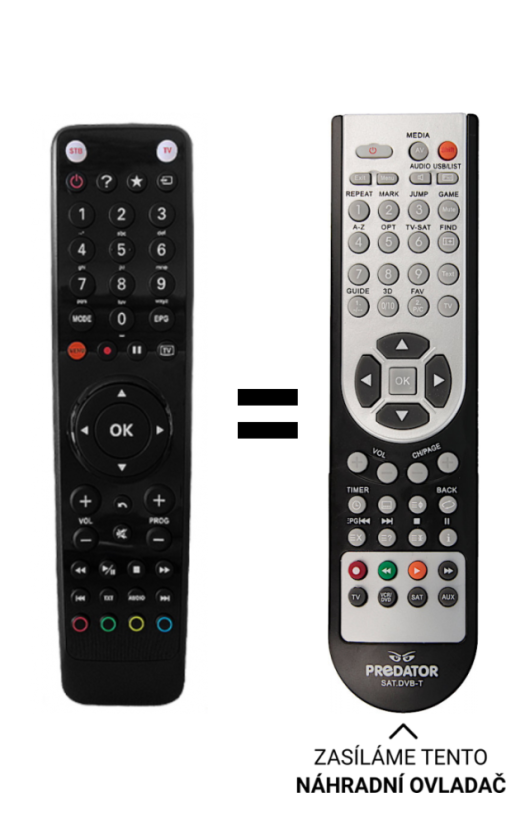 Replacement remote control for Set-top box for O2 TV IP4.TV EVO4-T