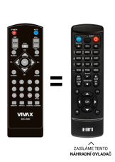 Vivax MC-600, MC600 náhradný diaľkový ovládač iného vzhľadu