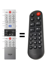 Toshiba CT-8527 náhradný diaľkový ovládač pre seniorov
