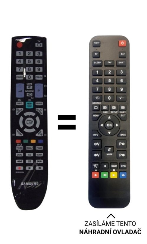 Samsung BN59-00939A náhradní dálkový ovladač jiného vzhledu