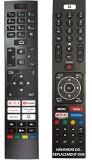 JVC LT-24VAH3035, LT-55VAQ7235 replacement remote control different appearance