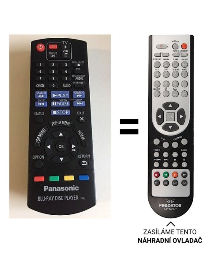 Panasonic N2QAABB000956 Náhradné diaľkové ovládanie iného vzhľadu