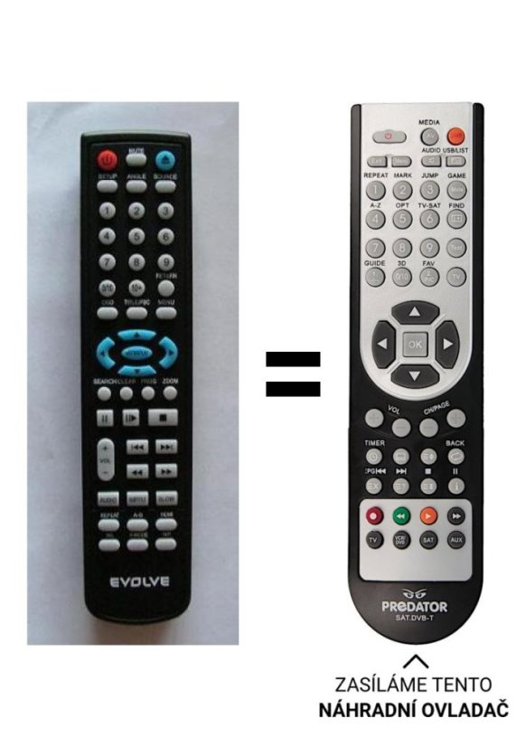 Evolve DX580 Replacement Remote Control