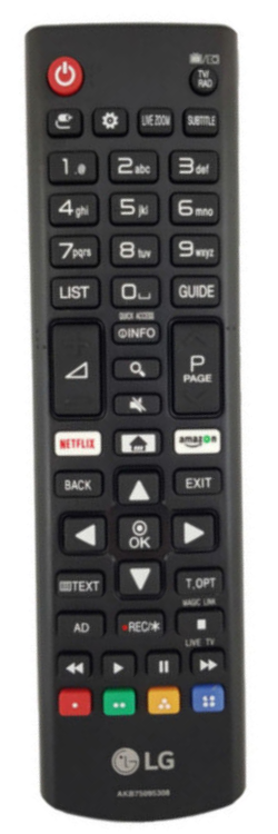 LG AKB75375608 náhradní dálkový ovladač pro seniory