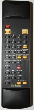 Technics RAK-SA503E náhradný diaľkový ovládač podobného vzhľadu pro SA-GX530