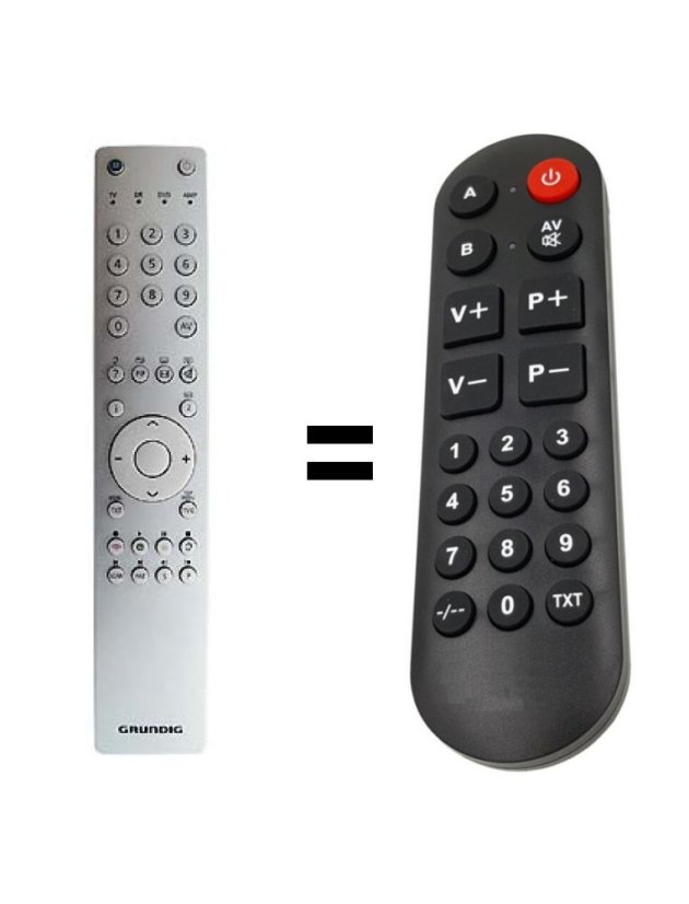 Grundig TP2 náhradní dálkový ovladač pro seniory